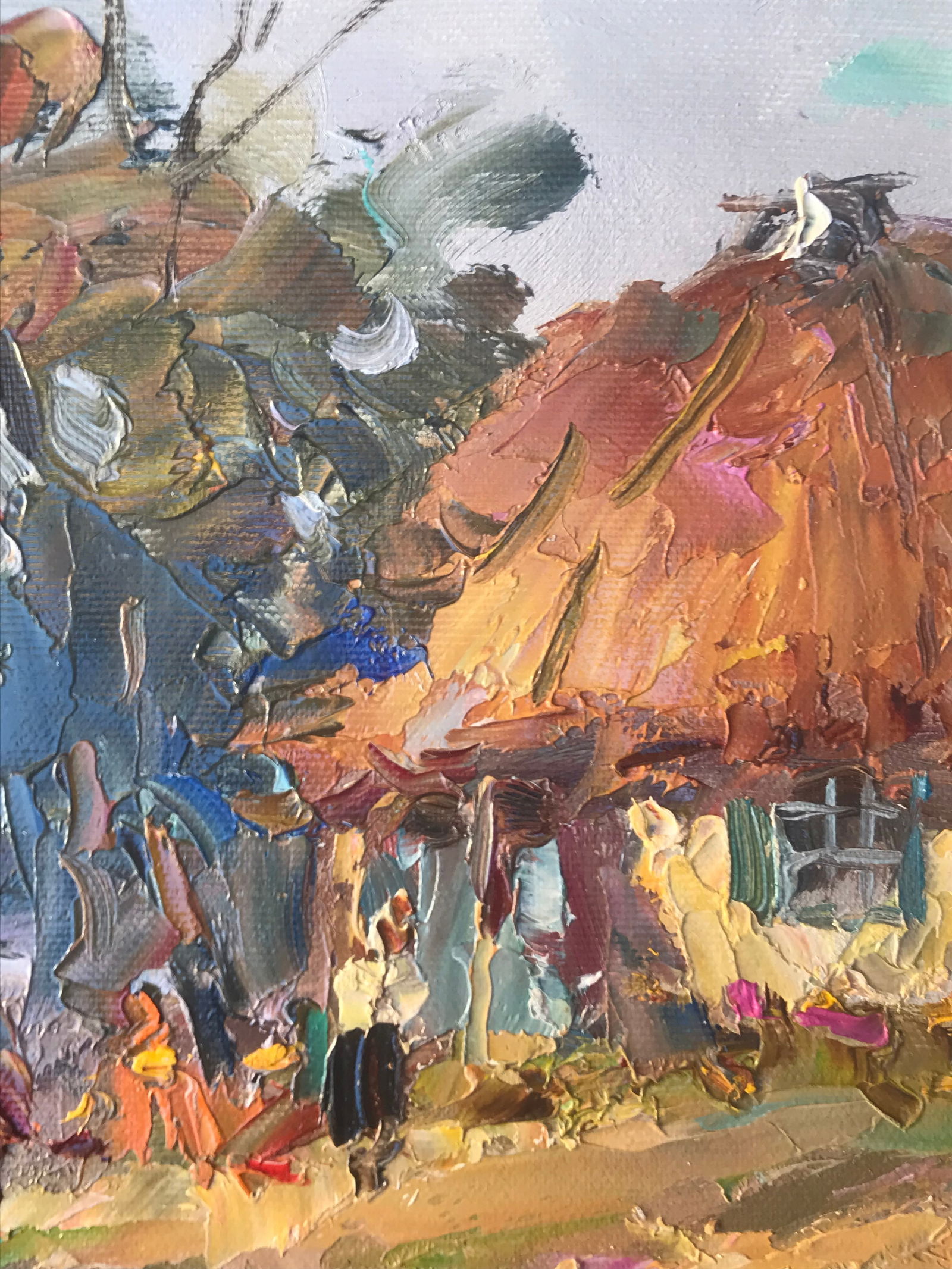 Oil painting Country yard Sergey Ivanovich Animov - 5