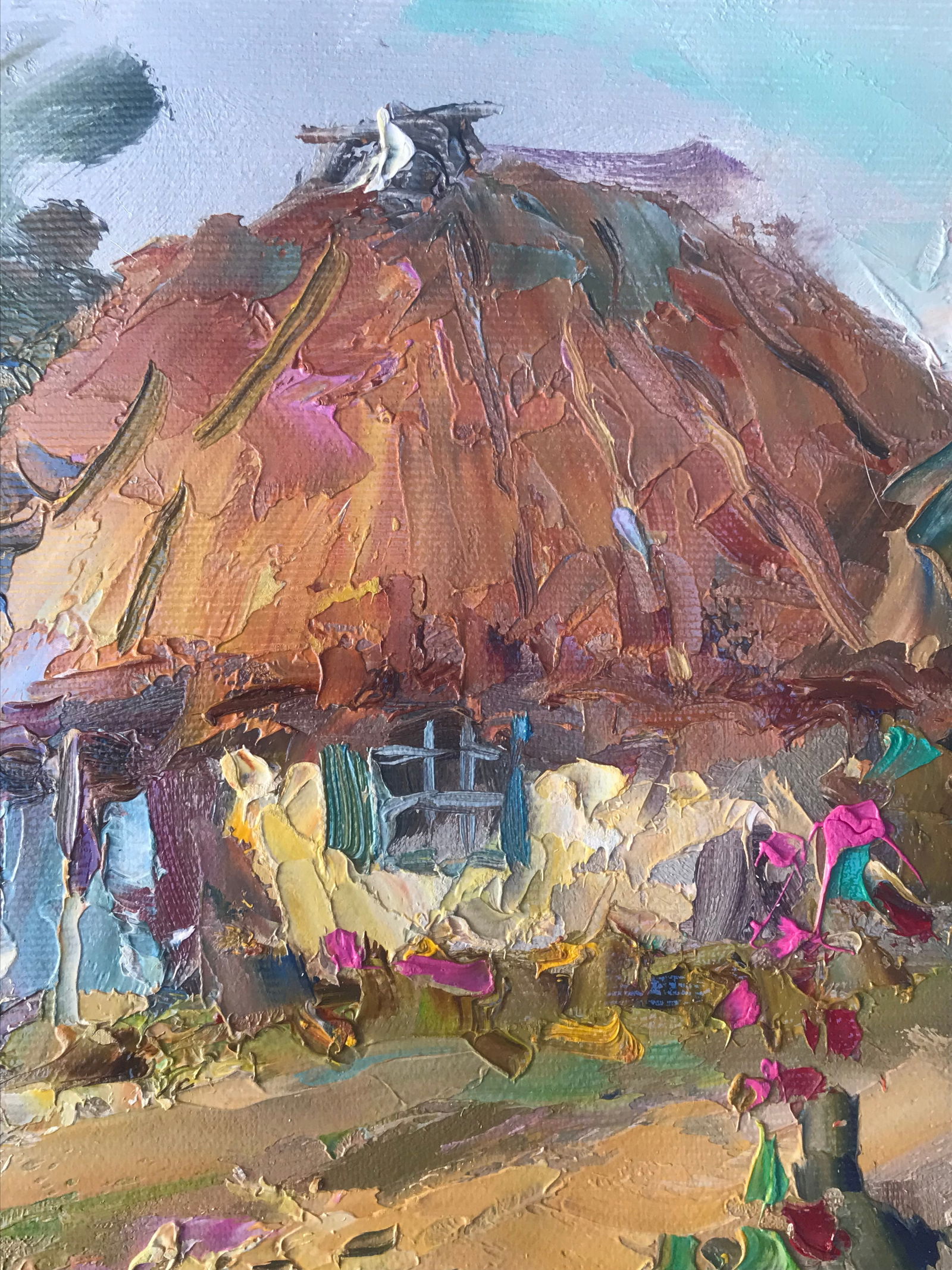 Oil painting Country yard Sergey Ivanovich Animov - 7