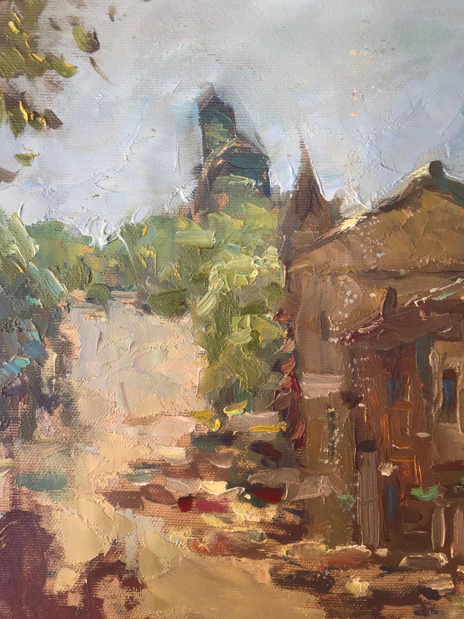 Oil painting Familiar street Sergey Ivanovich Animov - 4