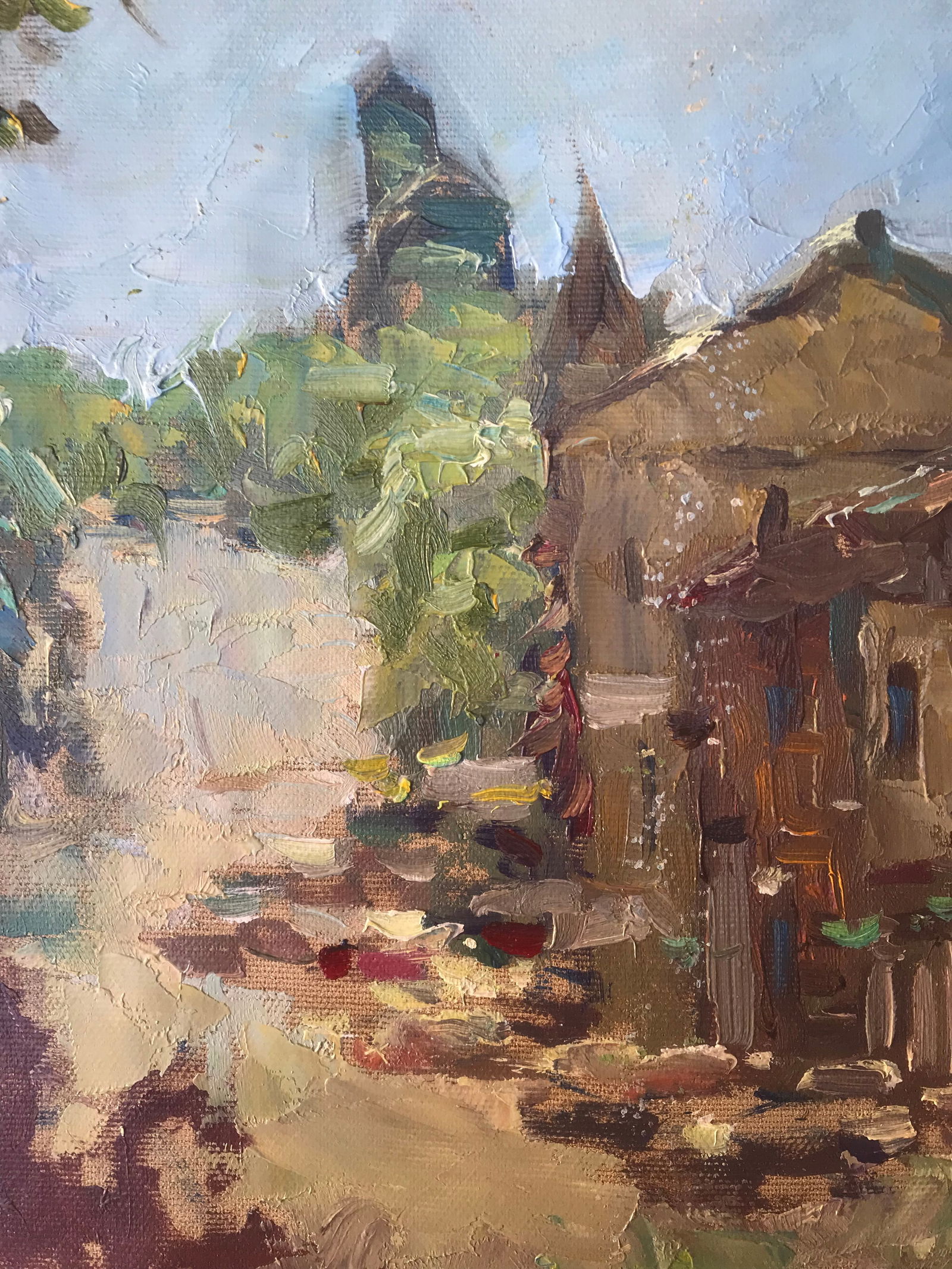 Oil painting Familiar street Sergey Ivanovich Animov - 5