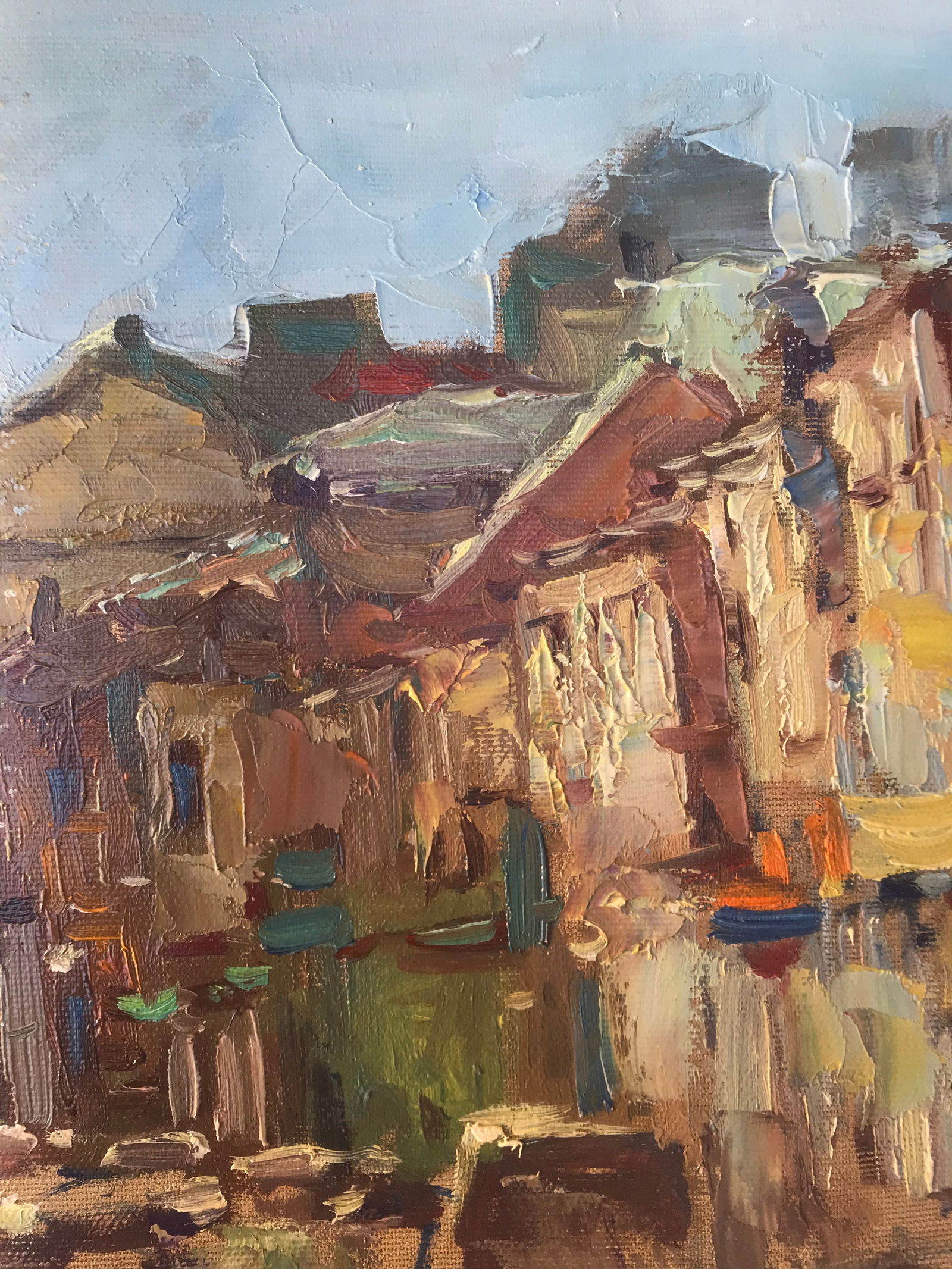 Oil painting Familiar street Sergey Ivanovich Animov - 8