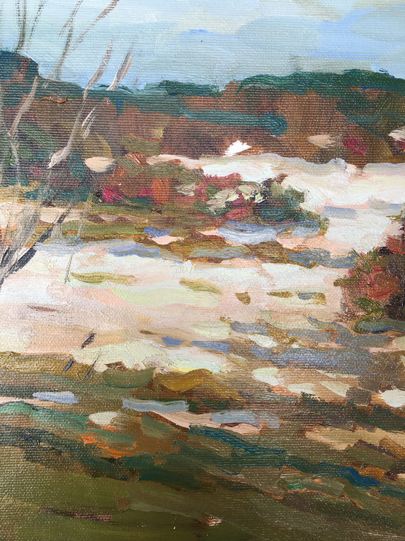 Oil painting Early spring Sergey Ivanovich Animov - 4