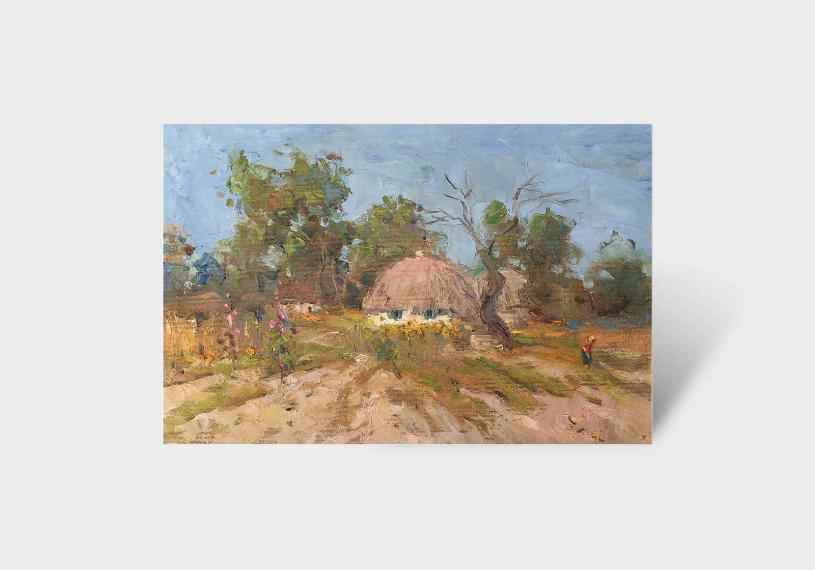 Oil painting Grandma's House Sergey Ivanovich Animov - 11