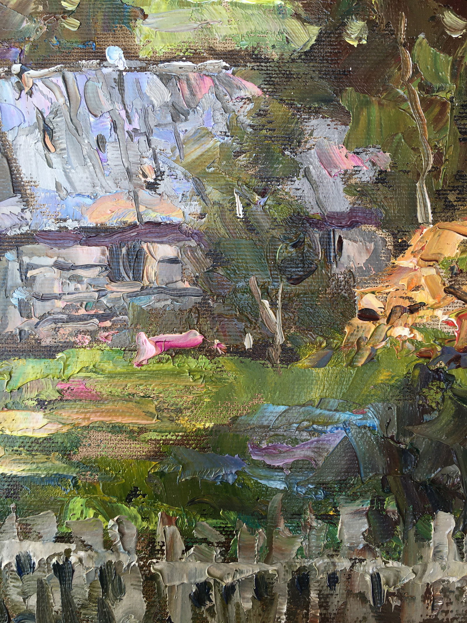 Oil painting Village street Sergey Ivanovich Animov - 10