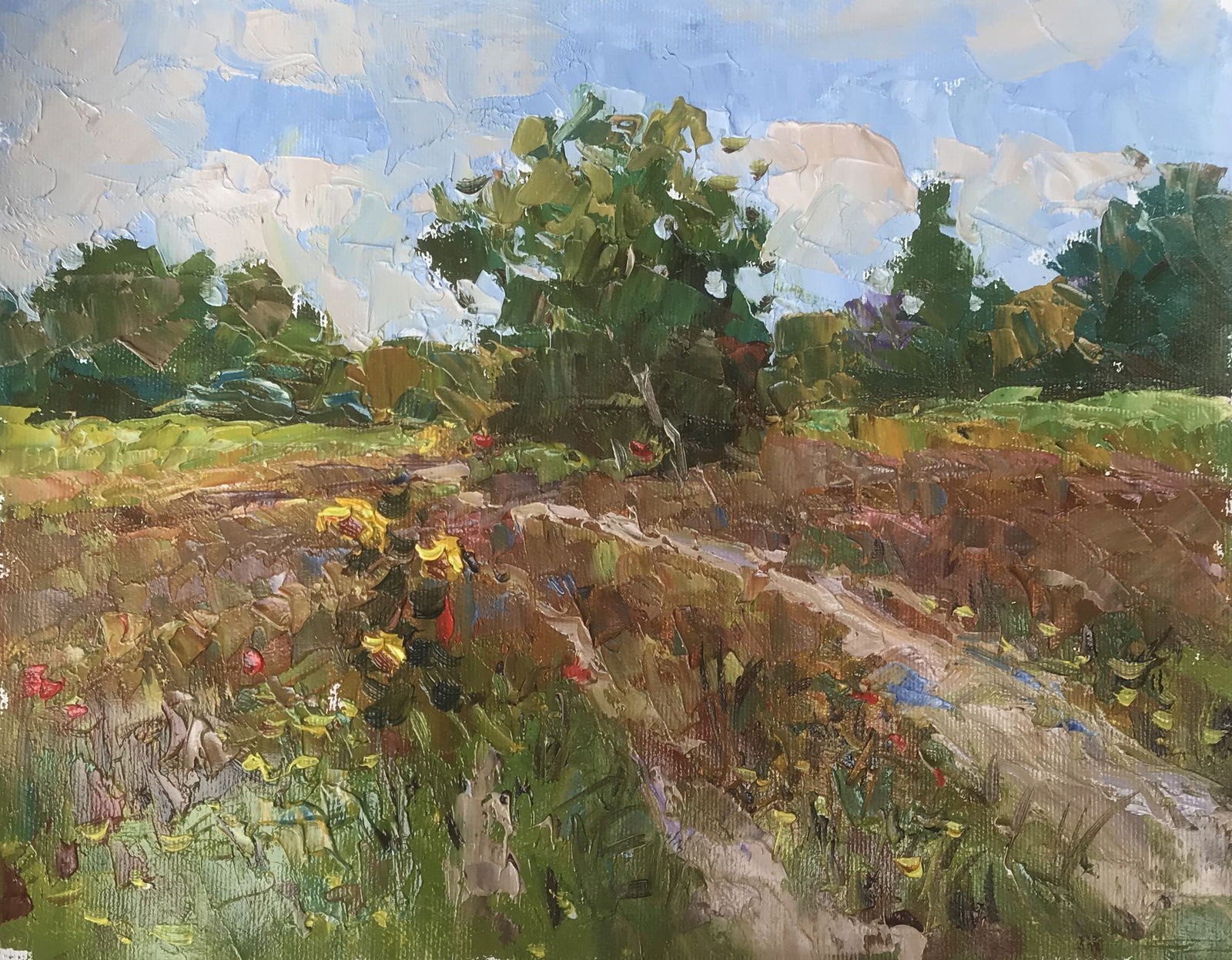 Oil painting Forest Glade Sergey Ivanovich Animov: Title: Oil painting Forest Glade Sergey Ivanovich Animov Description: 298DDD Painter: Sergey Ivanovich Animov Size: 23x29 cm/9,05x11,42 inches Components: canvas, oil Original painting from our