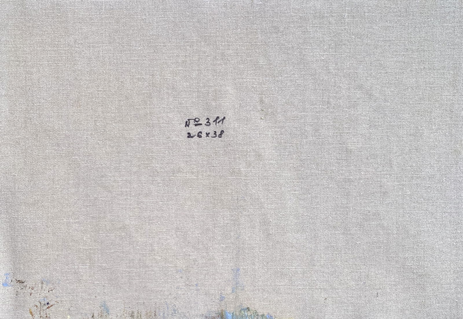 Oil painting Snowy yard Sergey Ivanovich Animov - 2