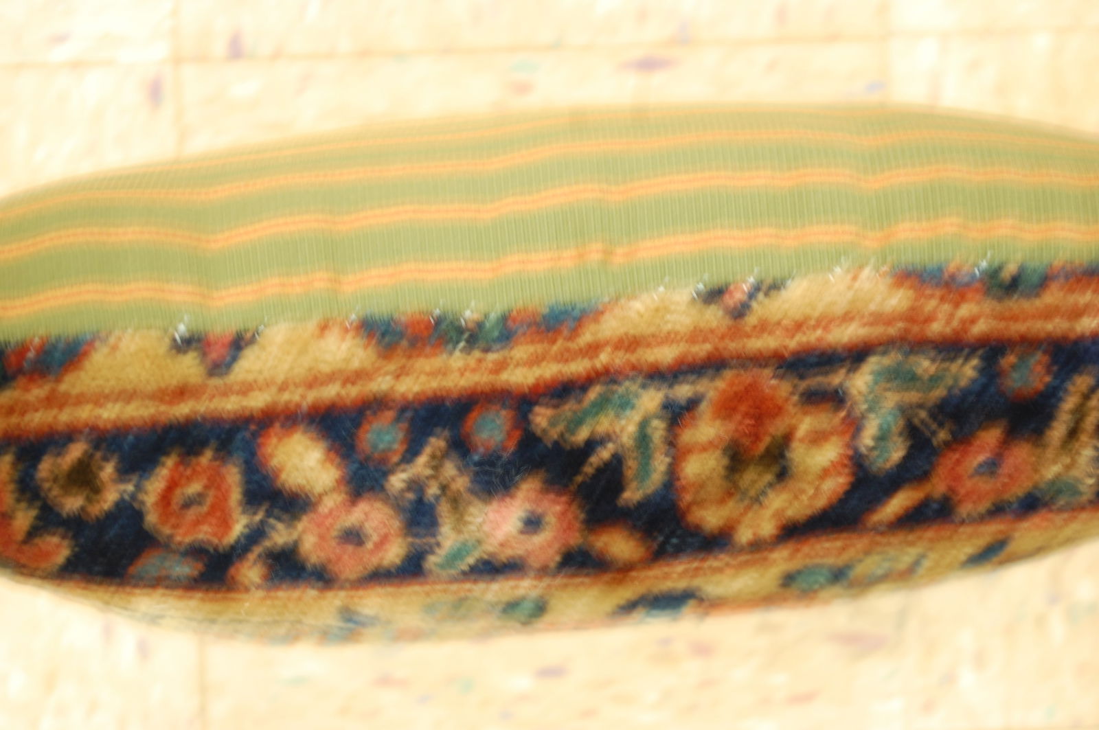 Hand-Made antique rug Pillow Cushion Rug 1'2" x 1' 8" - 2