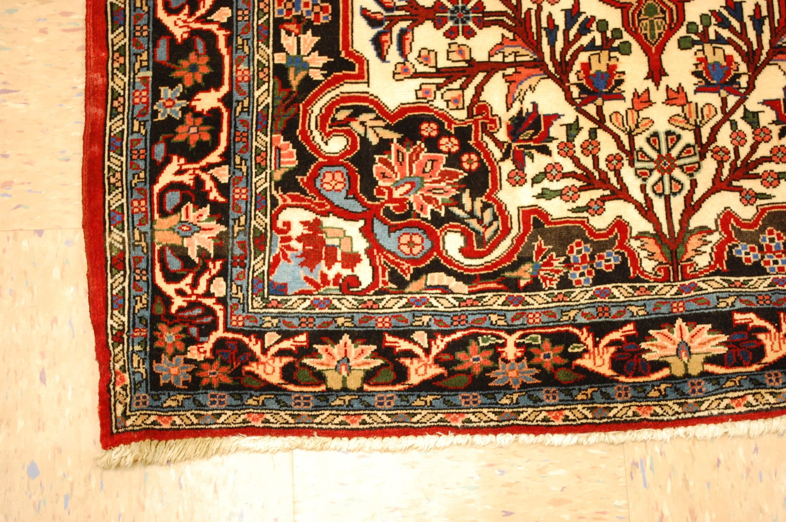 Persian BIJAR RUG 3'9" x 5' - 3