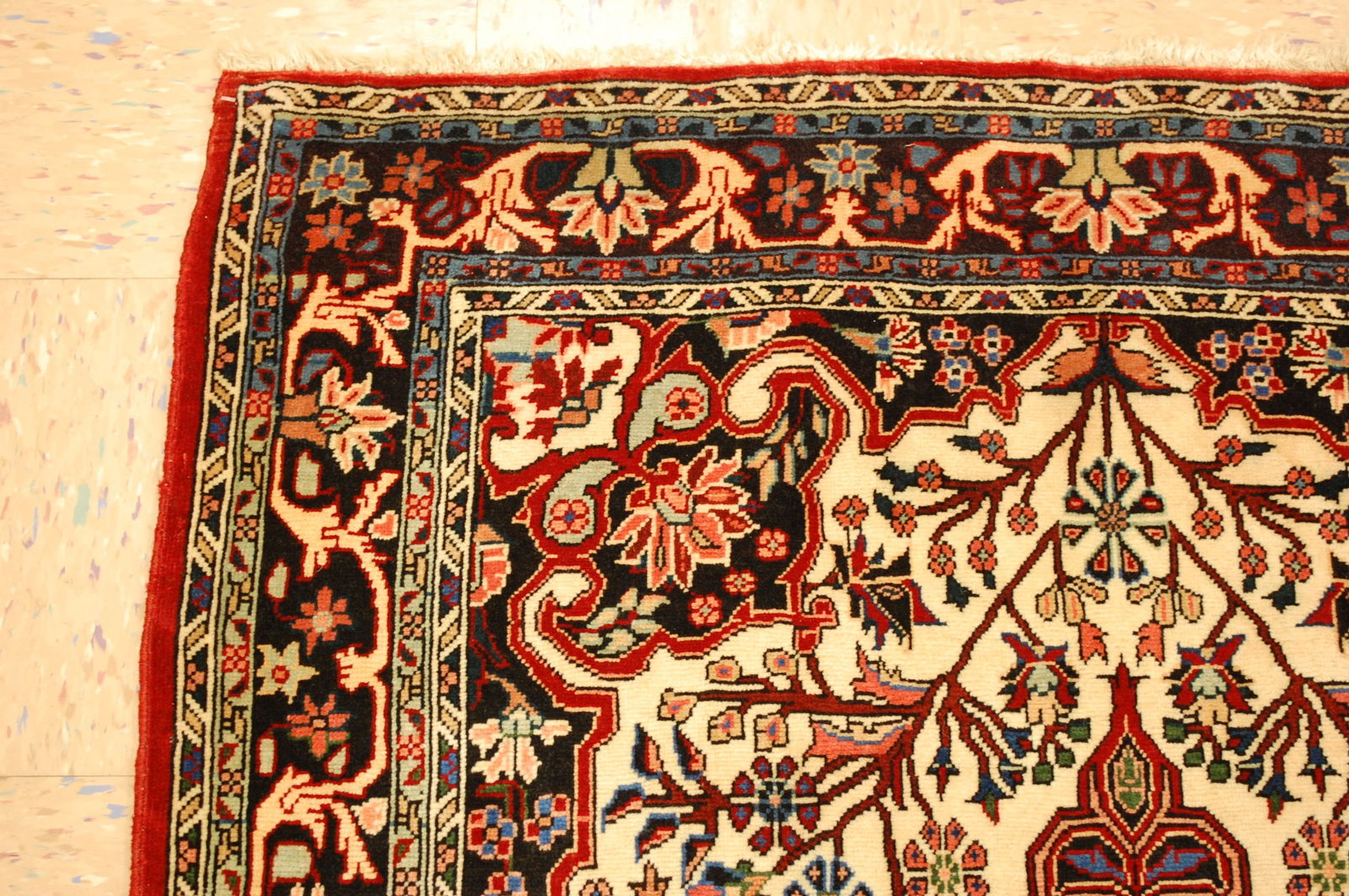 Persian BIJAR RUG 3'9" x 5' - 4