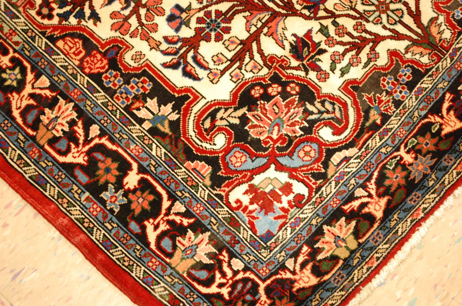 Persian BIJAR RUG 3'9" x 5' - 8