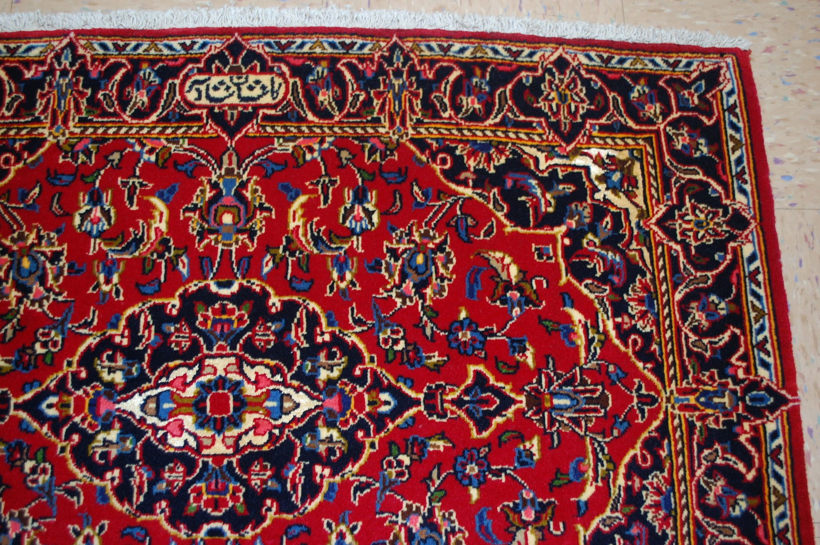 PAIR ,ANTIQUE PERSIAN -KESHAN RUG 2'5" x 3'4" AND 2'6" X 3'4" - 4