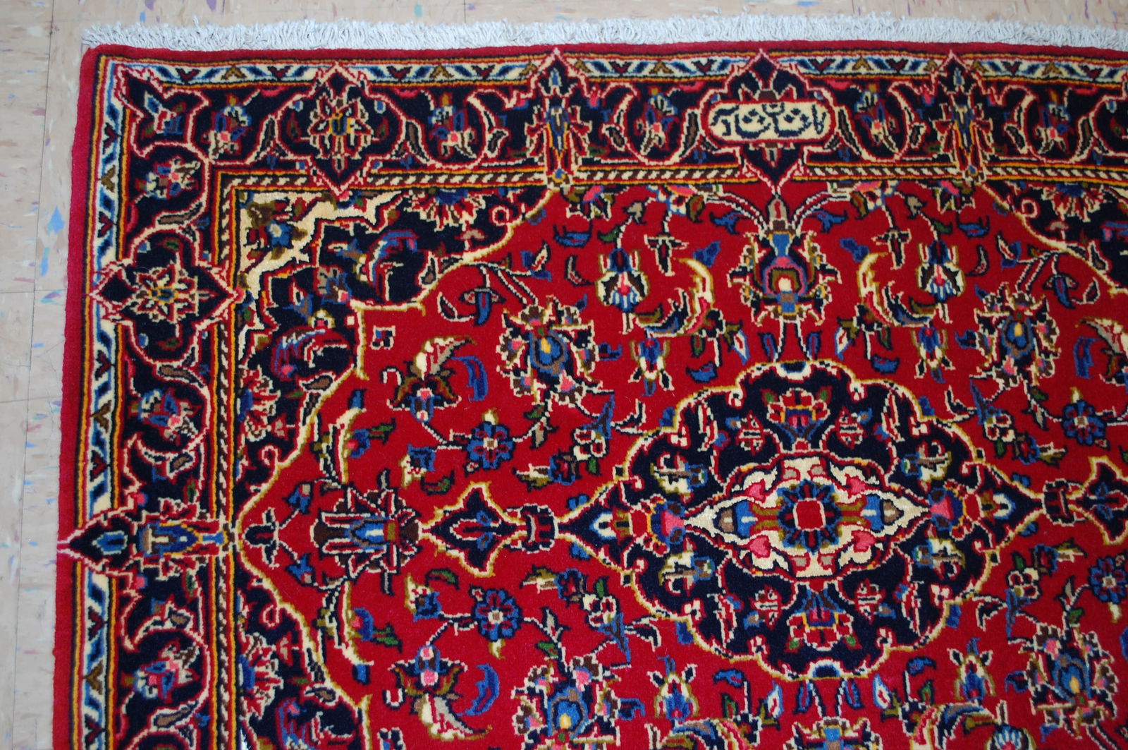 PAIR ,ANTIQUE PERSIAN -KESHAN RUG 2'5" x 3'4" AND 2'6" X 3'4" - 5