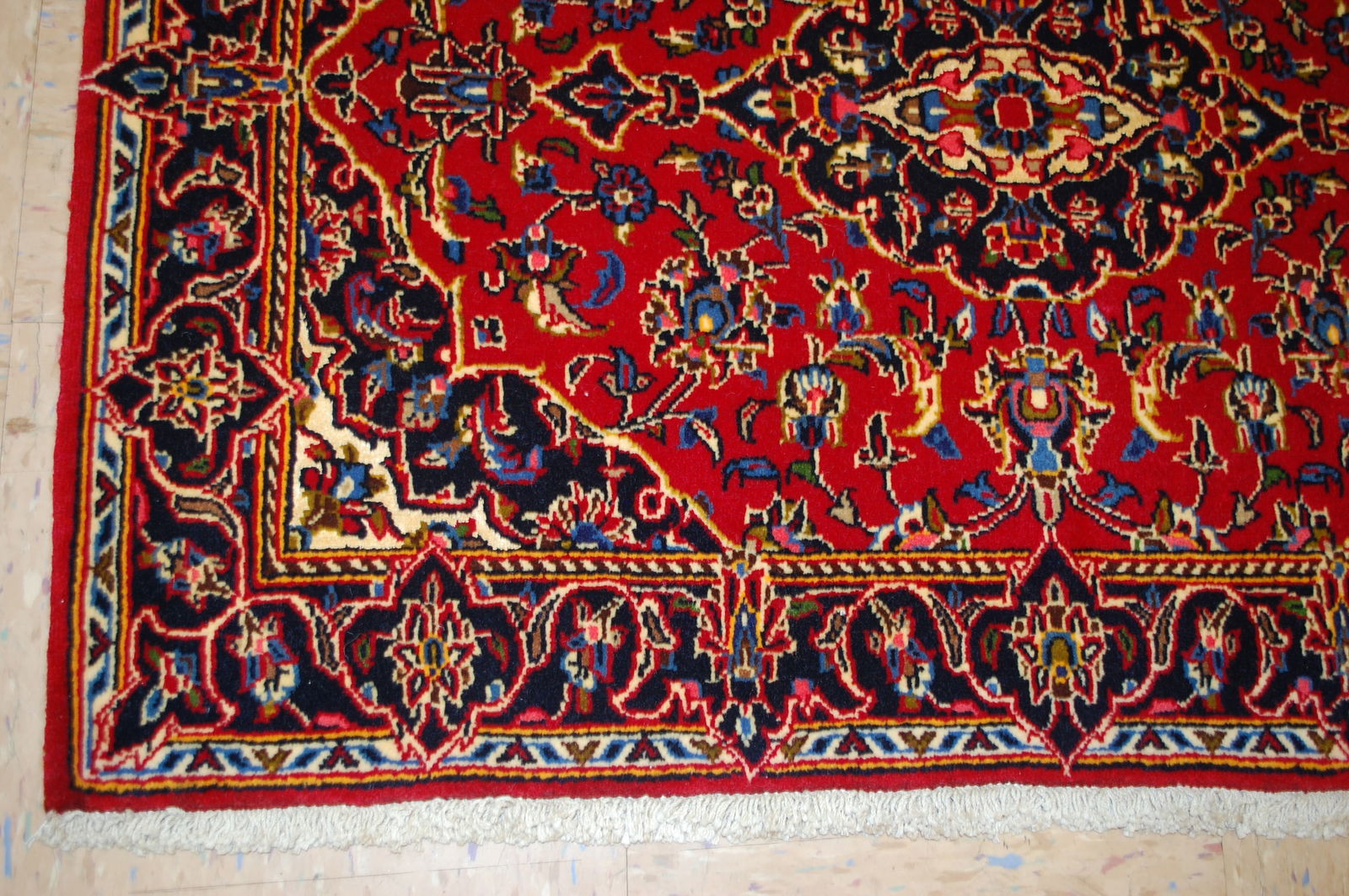 PAIR ,ANTIQUE PERSIAN -KESHAN RUG 2'5" x 3'4" AND 2'6" X 3'4" - 6