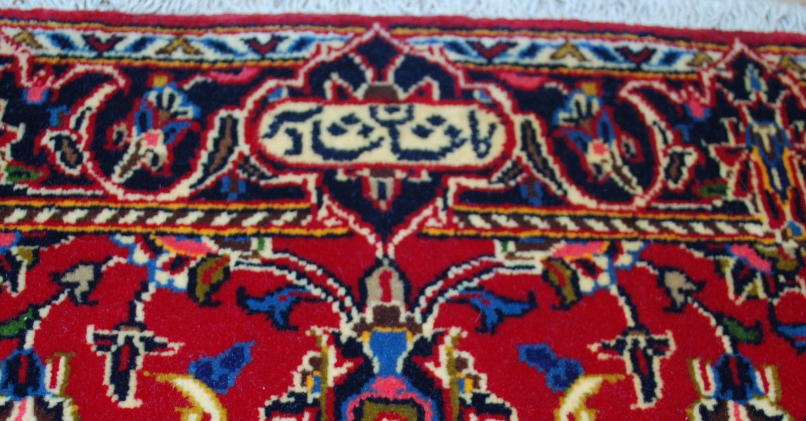 PAIR ,ANTIQUE PERSIAN -KESHAN RUG 2'5" x 3'4" AND 2'6" X 3'4" - 7