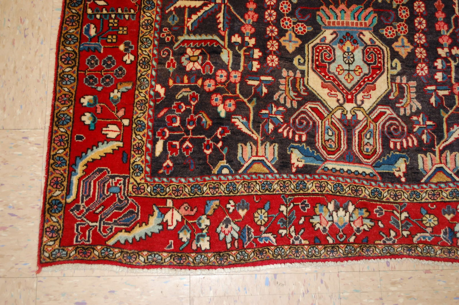Persian SARUK FERAKHAN RUG 4'1" x 6'6" - 6