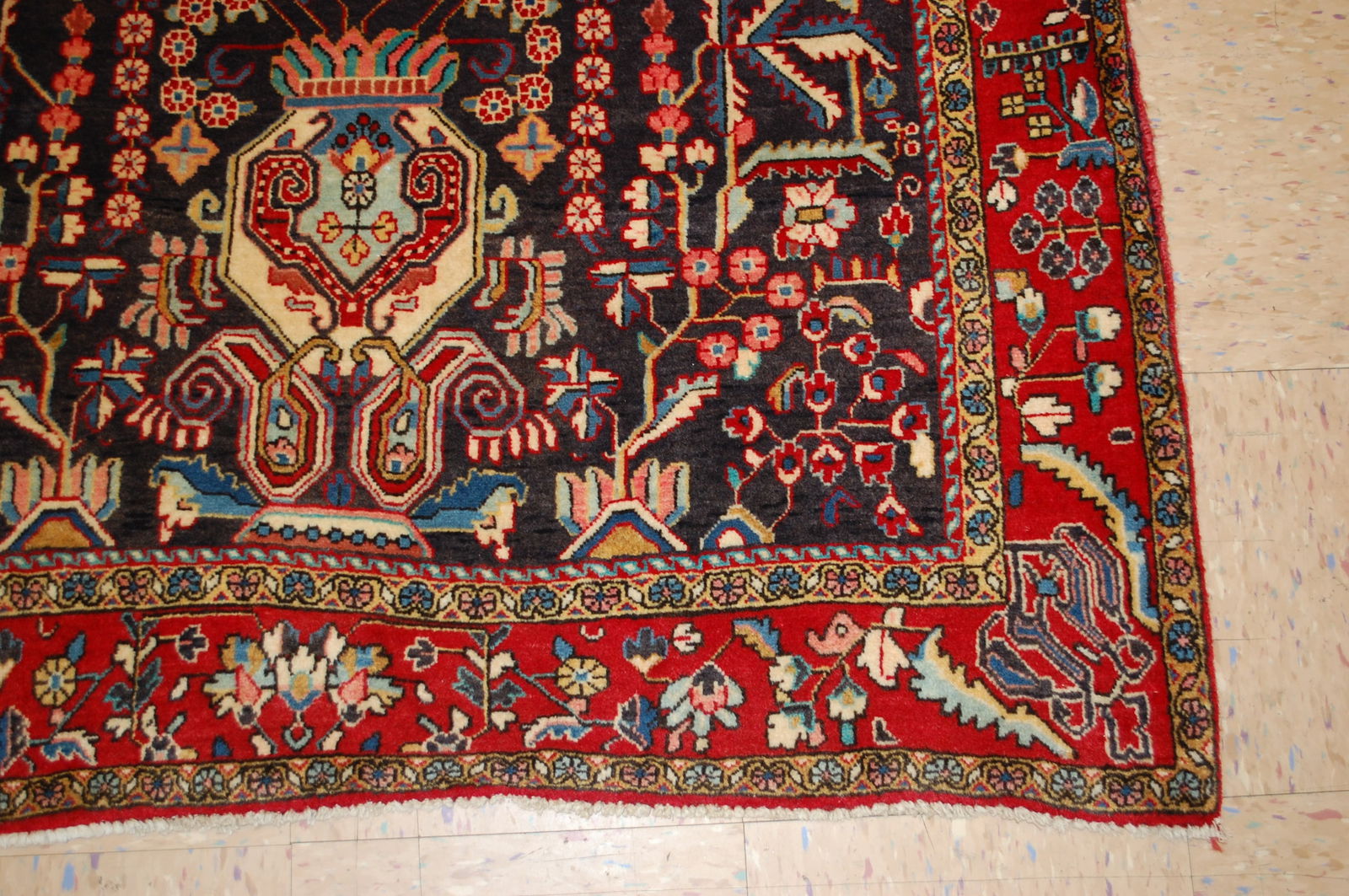 Persian SARUK FERAKHAN RUG 4'1" x 6'6" - 7