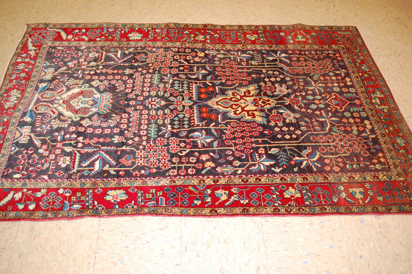 Persian SARUK FERAKHAN RUG 4'1" x 6'6" - 9