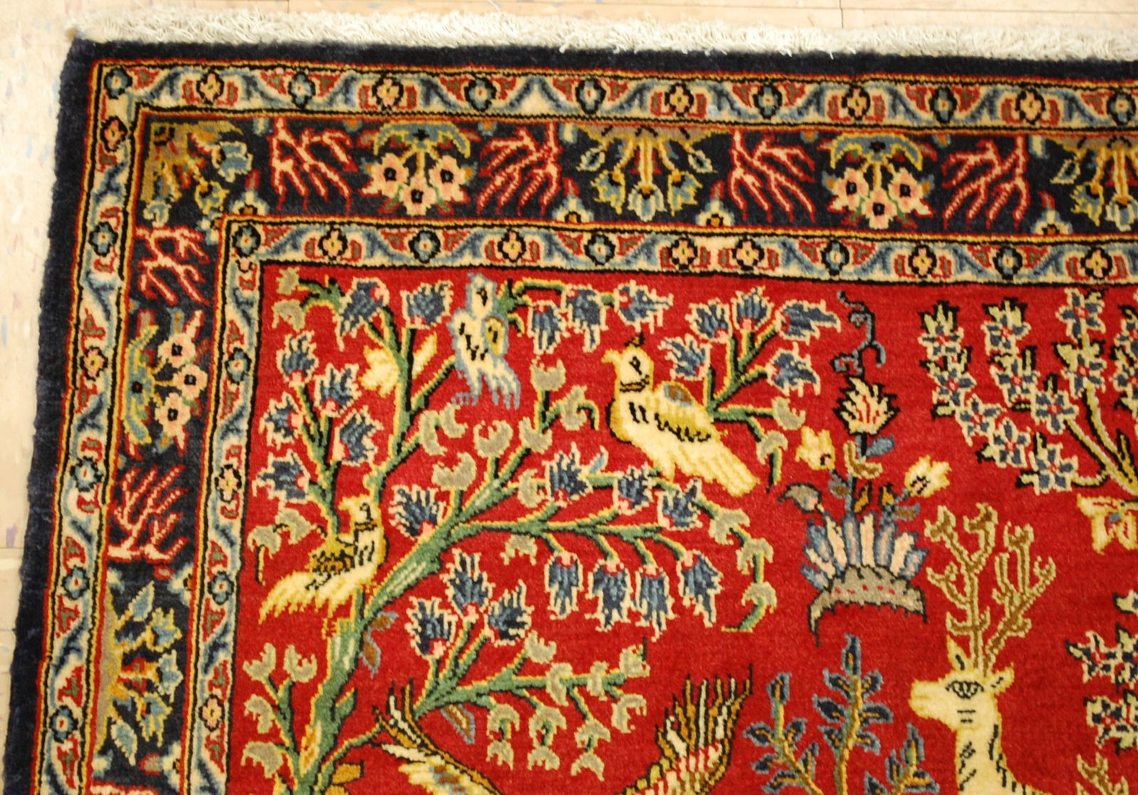 PERSIAN KASHAN RUG,2.6x3 - 4