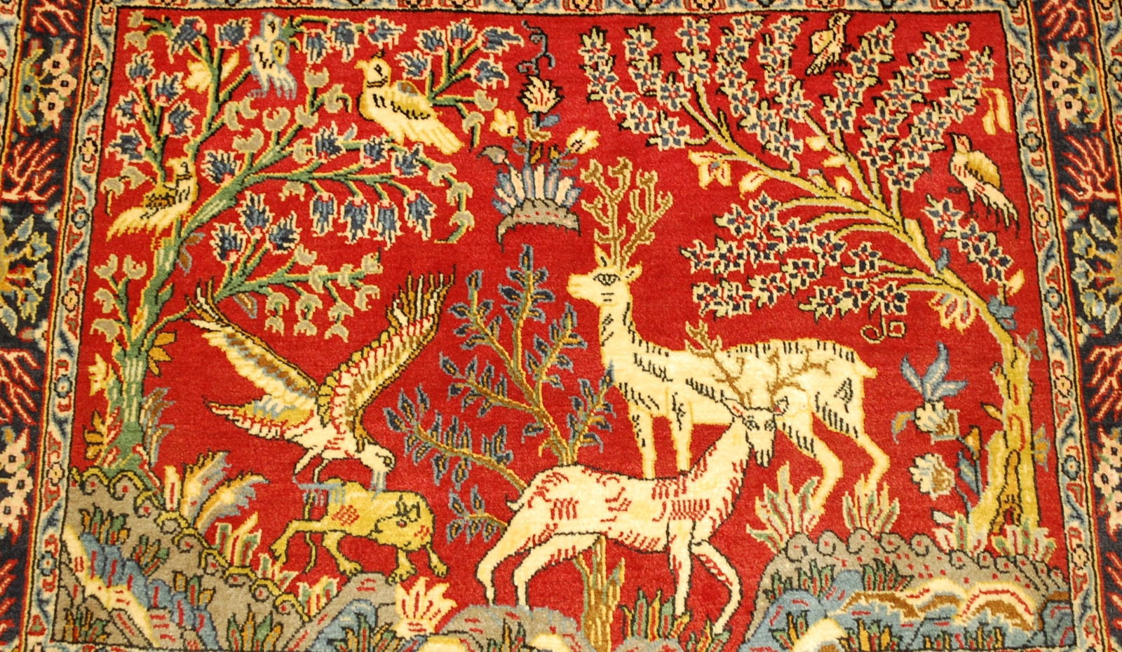 PERSIAN KASHAN RUG,2.6x3 - 8