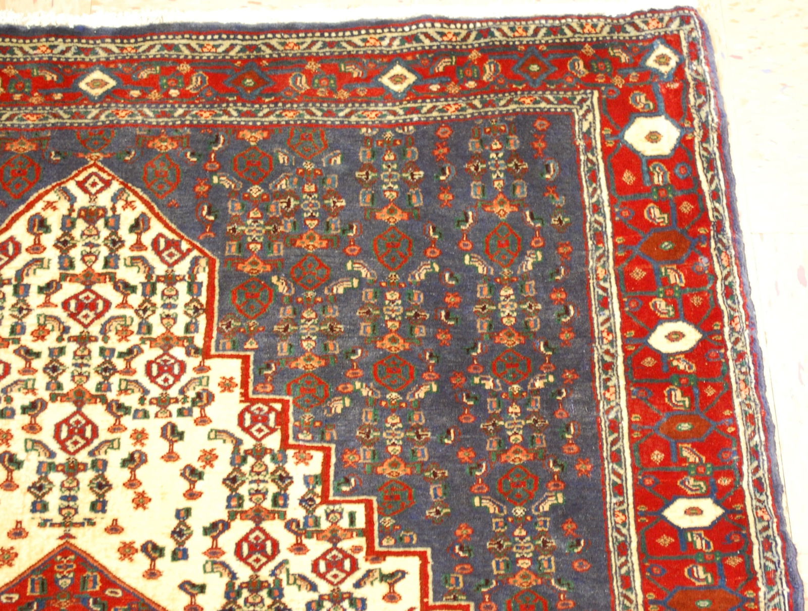 Persian BIJAR RUG ,3'11" x 6'6" - 5