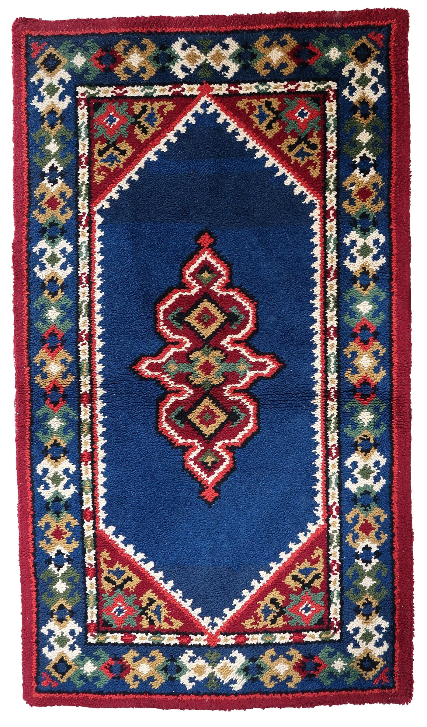 Handmade vintage Indian Seraband rug 3' x 5.3' (94cm x 162cm) 1970s (1 of 10)