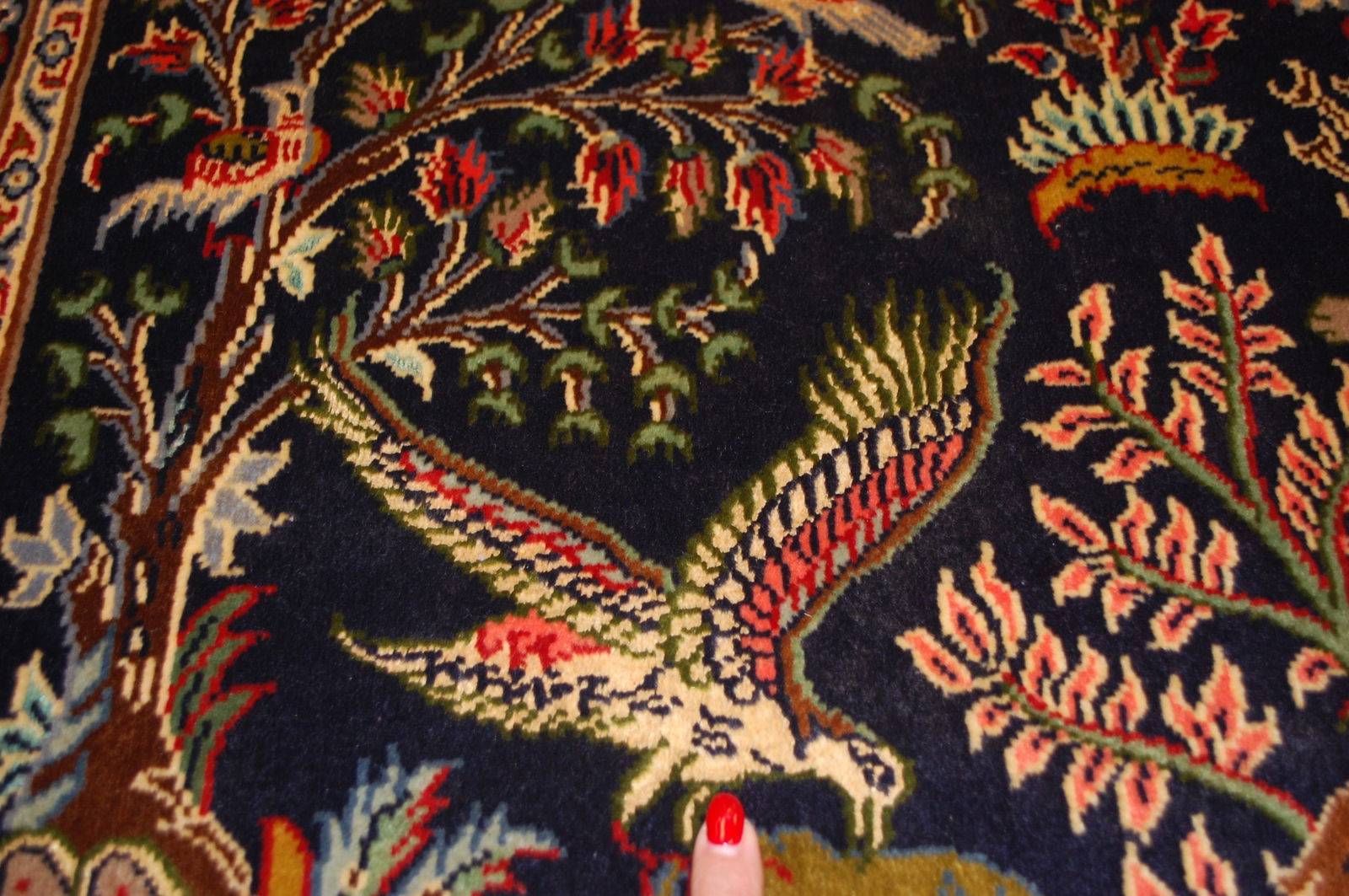 PAIR ,ANTIQUE PERSIAN -KESHAN RUG 2'5" x 3'3" AND 2'5" X 3'1" - 10