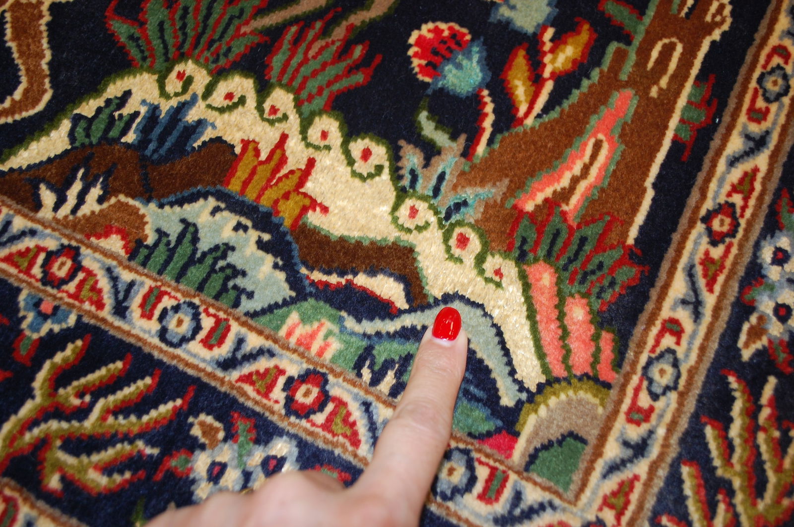 PAIR ,ANTIQUE PERSIAN -KESHAN RUG 2'5" x 3'3" AND 2'5" X 3'1" - 9