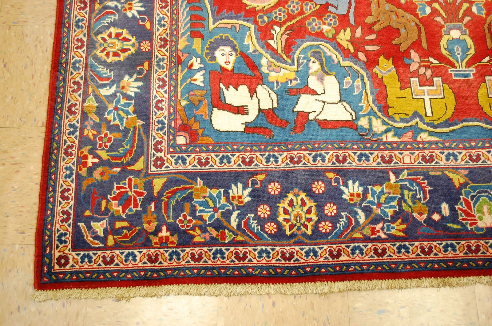 Persian TABRIZ RUG 7.2x11 - 3