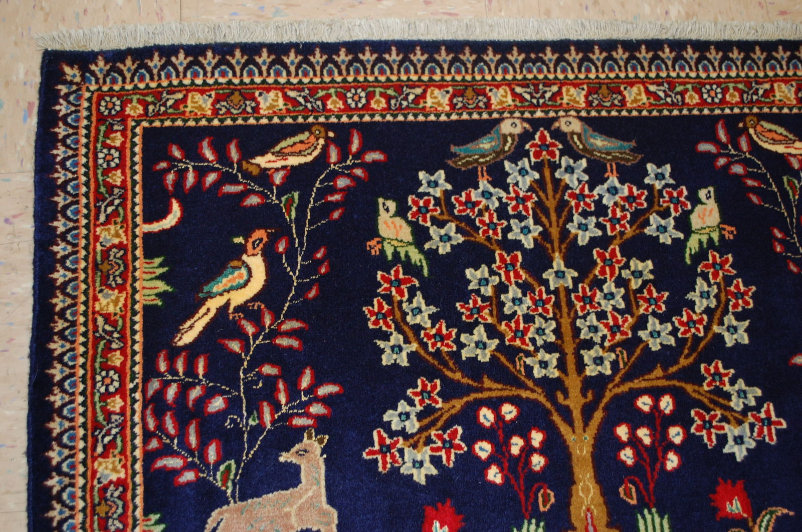 PAIR ,ANTIQUE PERSIAN -KESHAN RUG 2' x 3' AND 2' X 3' - 5