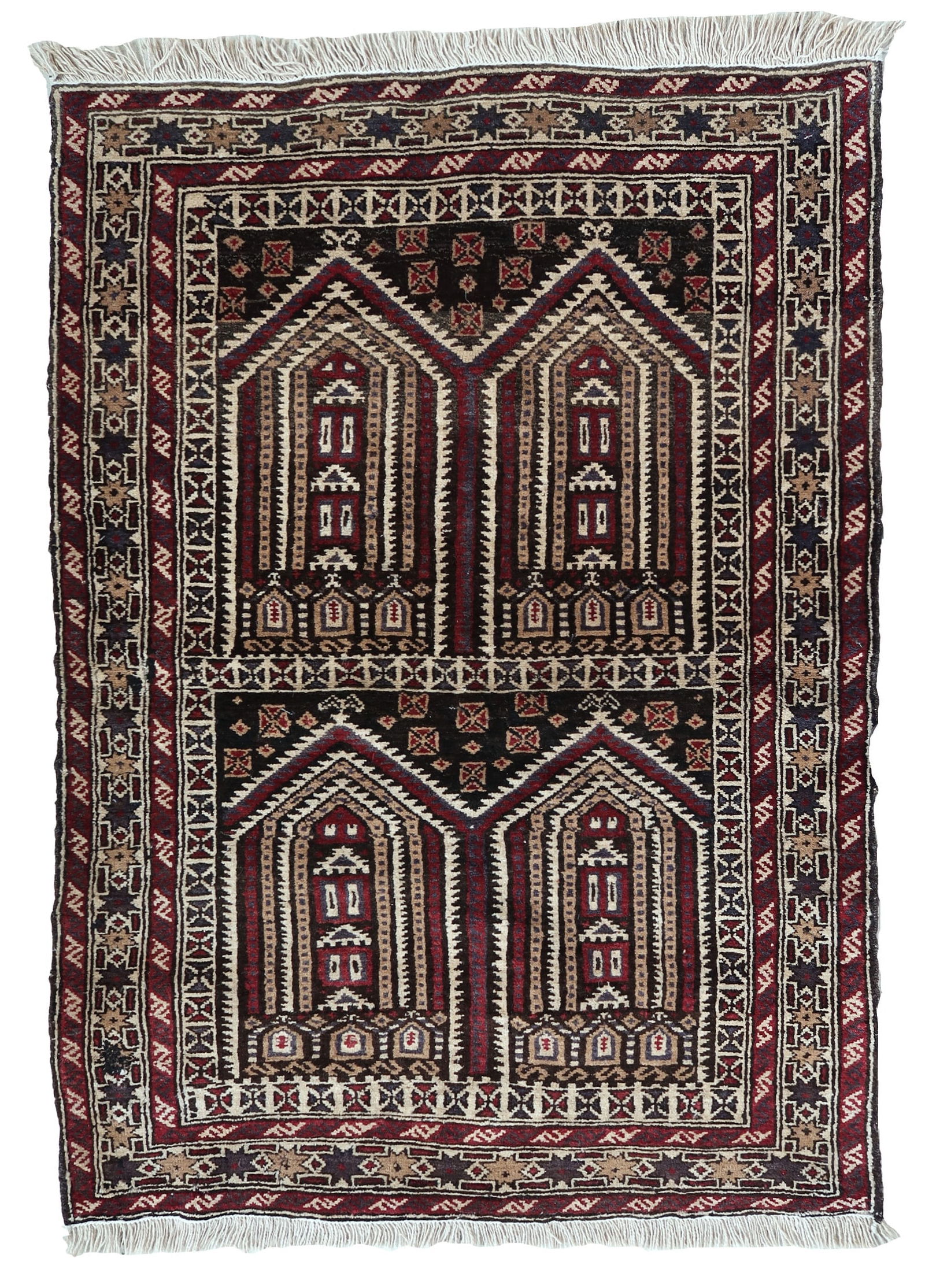 Handmade contemporary ORA French hooked rug 2.4 x 4.7' (73cm x 144cm), 2021 (1 of 10)