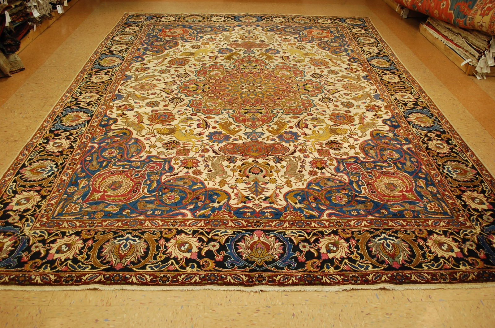 Persian TABRIZ RUG, 9'2" x13' (1 of 12)