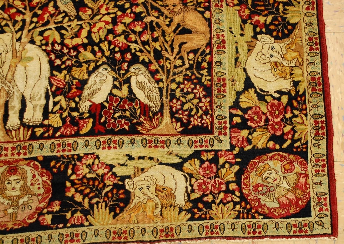 Persain KERMAN LAVAR ,TREE OF LIFE ,4.8x7.4 - 2