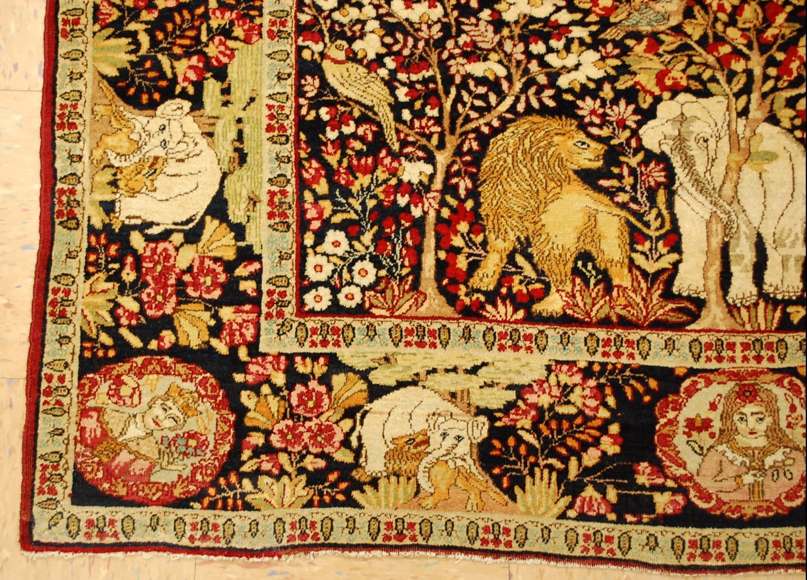 Persain KERMAN LAVAR ,TREE OF LIFE ,4.8x7.4 - 3