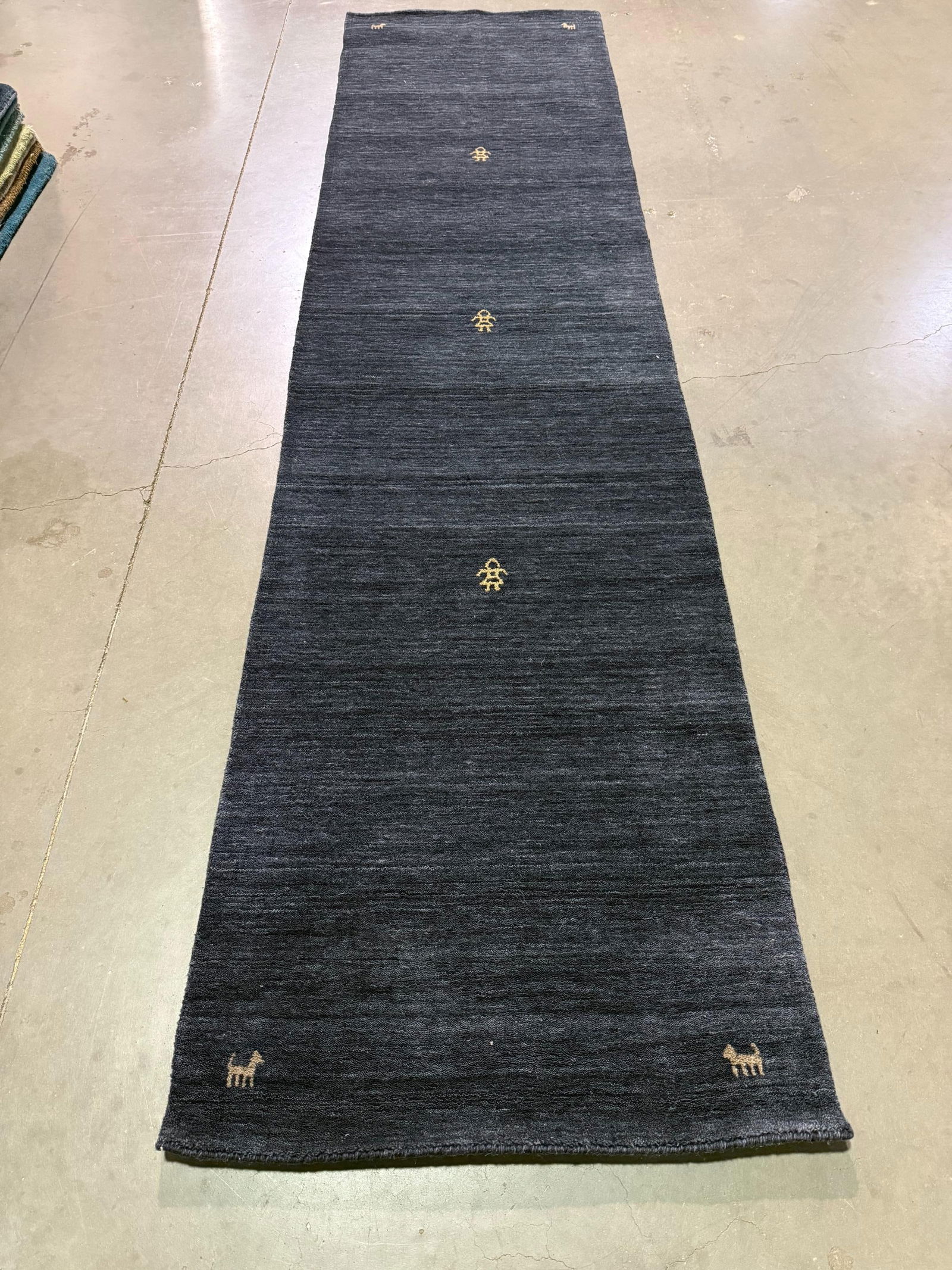 Magnificent Persian Hamedan 3.4x9.9: Title:Magnificent Persian Hamedan 3.4x9.9 Description:Magnificent. Fine Persian Hamedan wool runner, in black, red, and multi other accent colors, vege dye natural wool ,cotton foundation,hand knotted