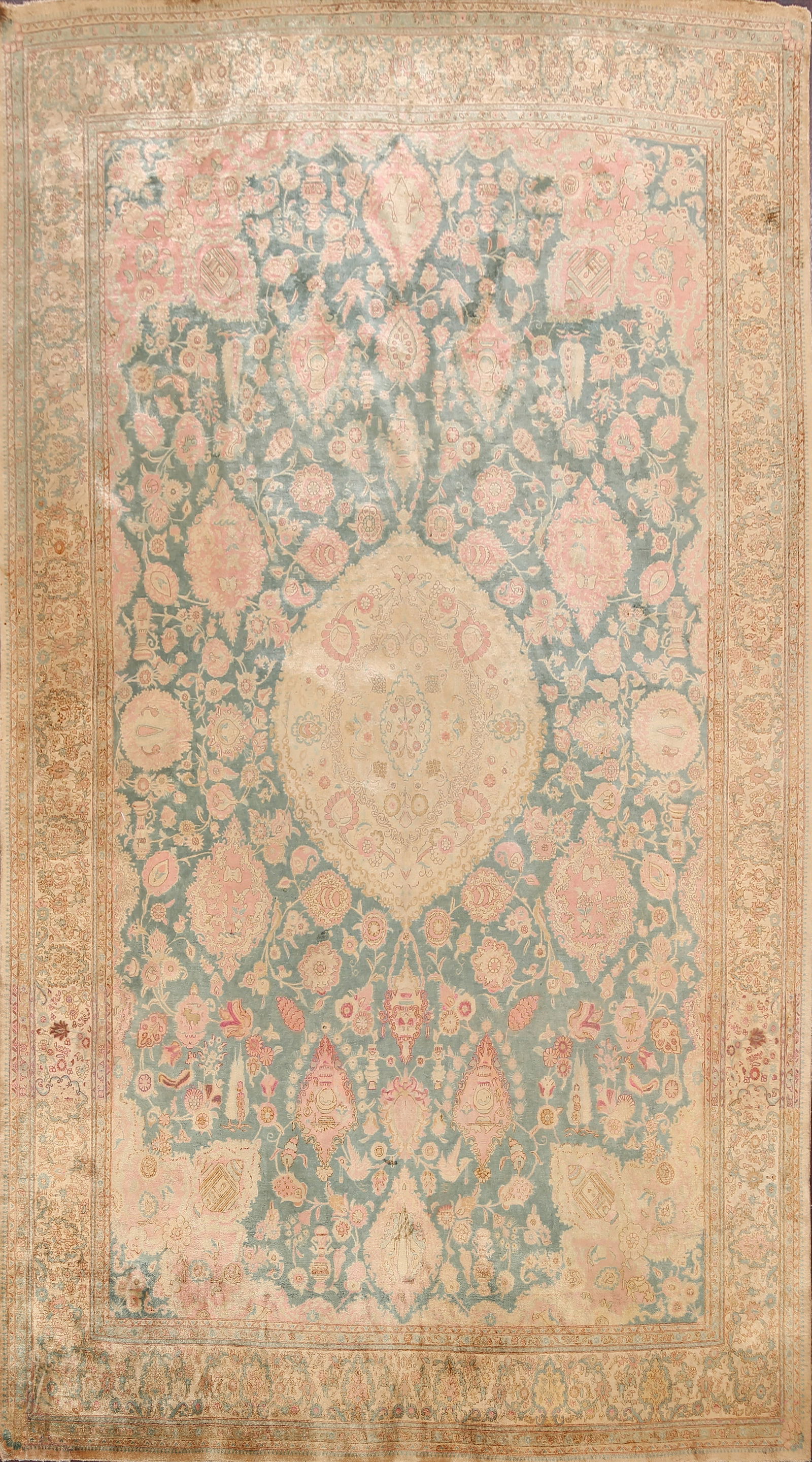 Vintage French Savonnerie rug 2.5' x 4.8' (78cm x 148cm) 1960s (1 of 20)