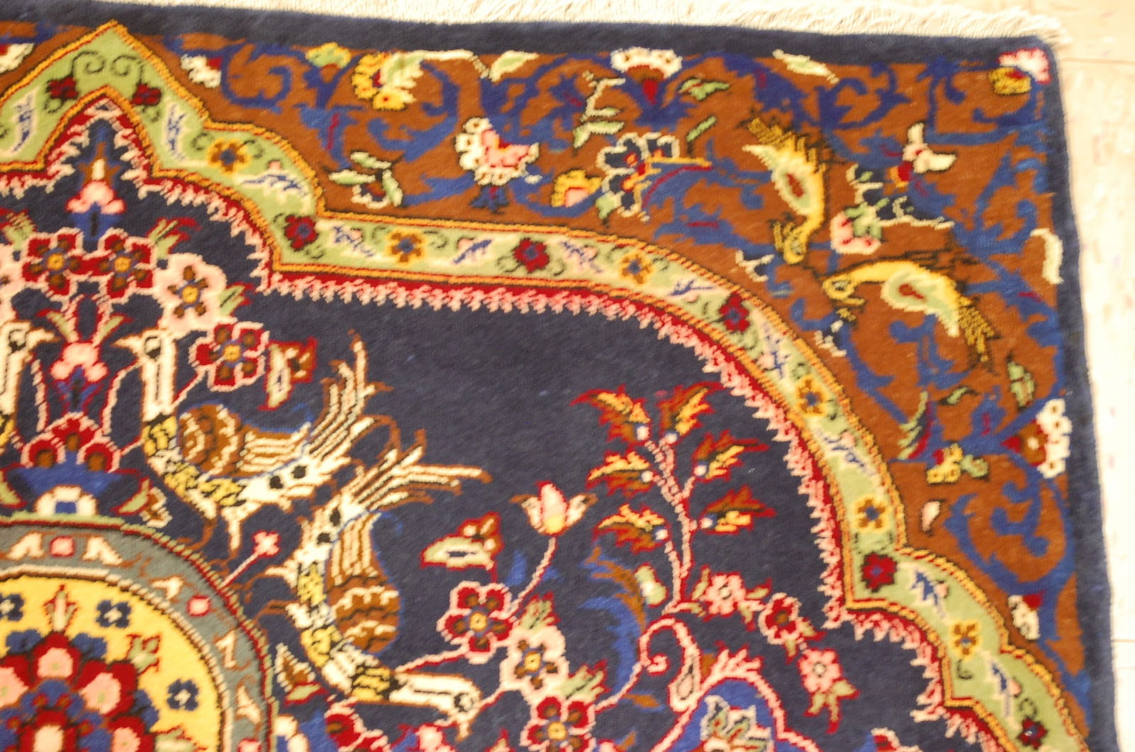 Persian KASHAN RUG 2'6" x 3'4" - 3