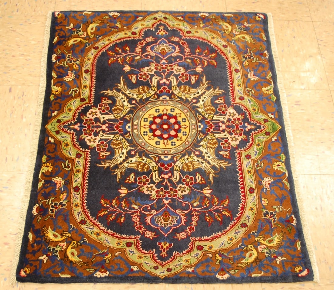 Persian KASHAN RUG 2'6" x 3'4" - 6