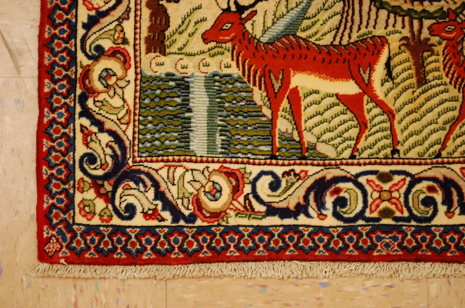 Persian TABRIZ RUG ,2.4x2.9 - 3