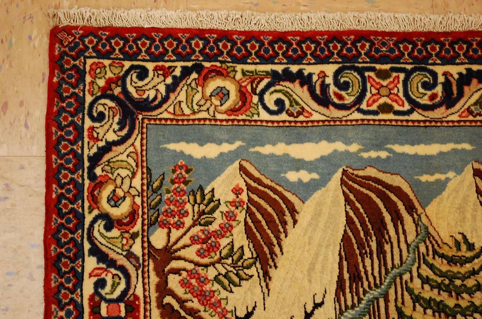 Persian TABRIZ RUG ,2.4x2.9 - 4