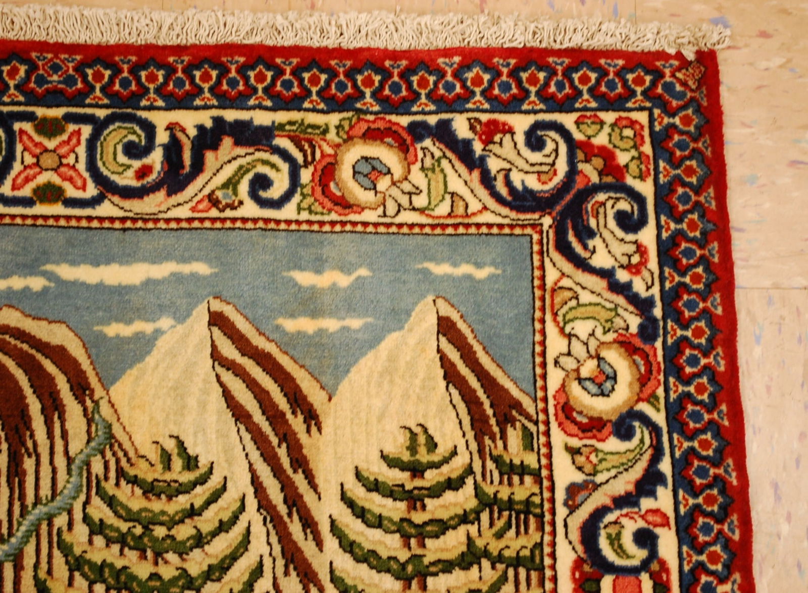 Persian TABRIZ RUG ,2.4x2.9 - 5