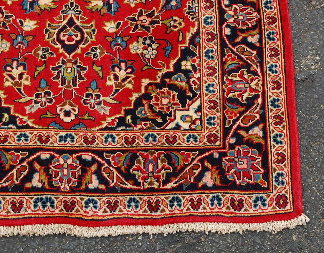 Persian KASHAN RUG 3'4"x 10' - 2