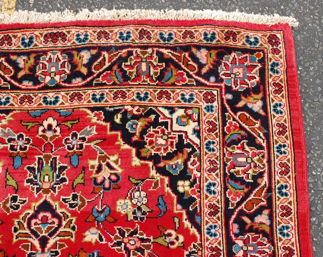 Persian KASHAN RUG 3'4"x 10' - 5