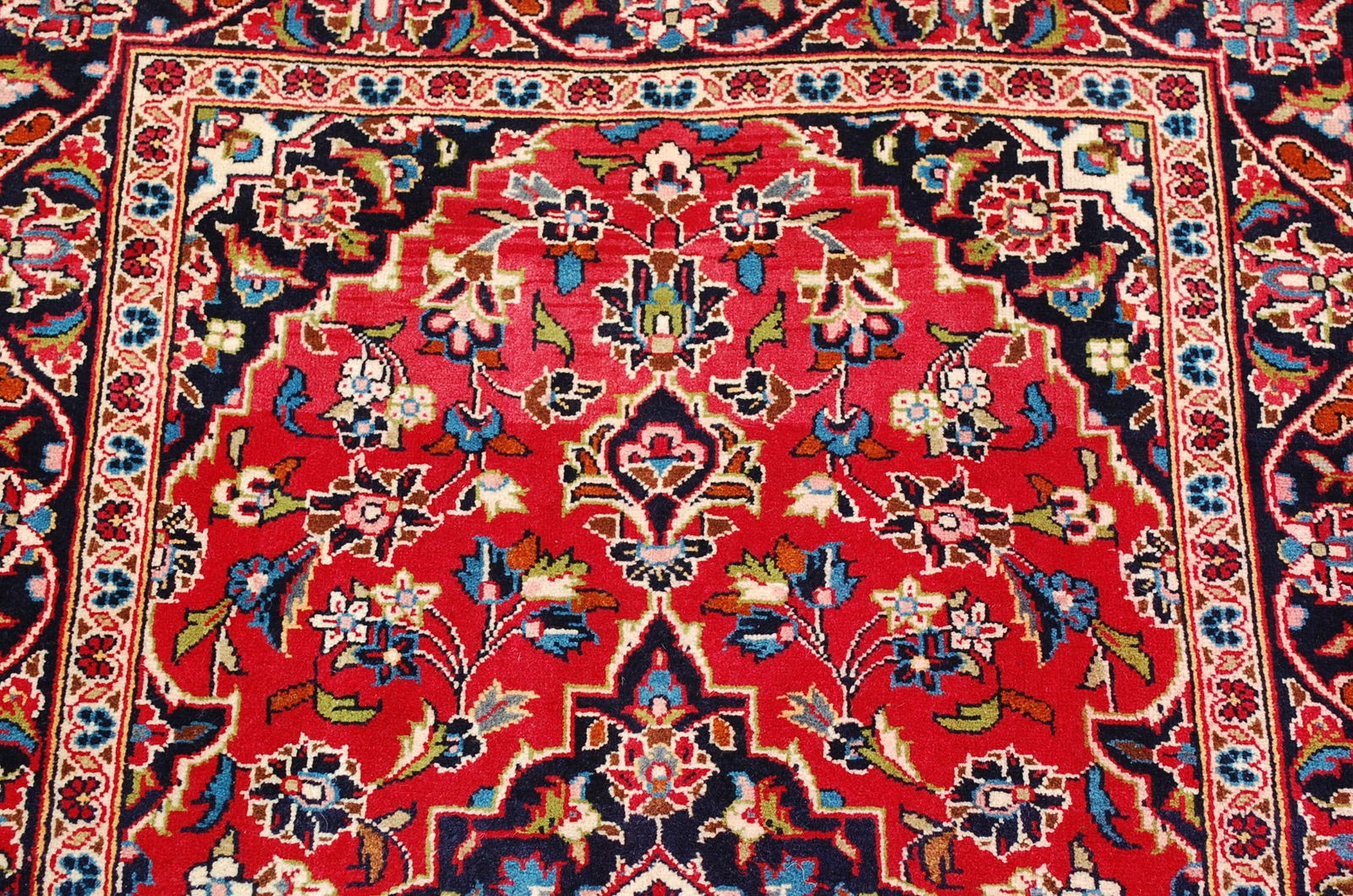 Persian KASHAN RUG 3'4"x 10' - 6