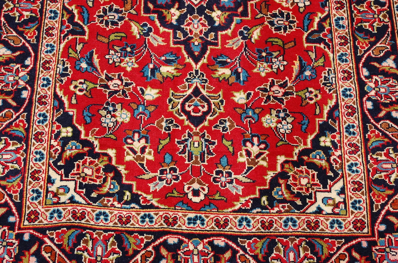 Persian KASHAN RUG 3'4"x 10' - 7