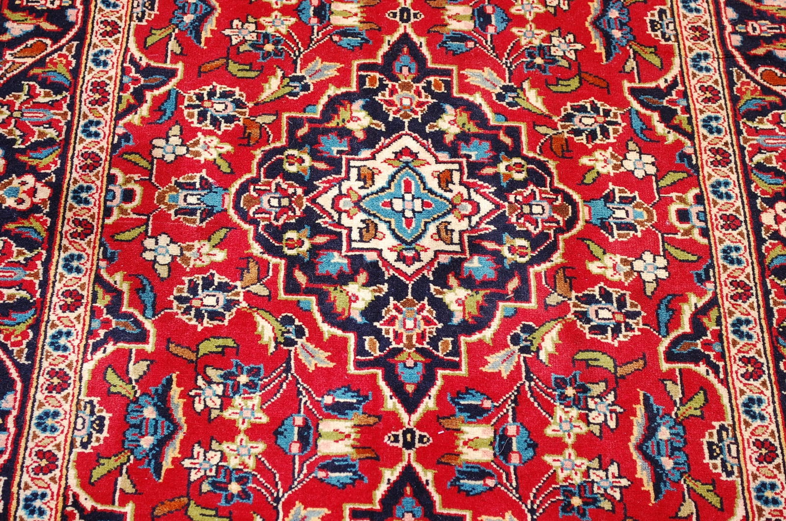 Persian KASHAN RUG 3'4"x 10' - 8