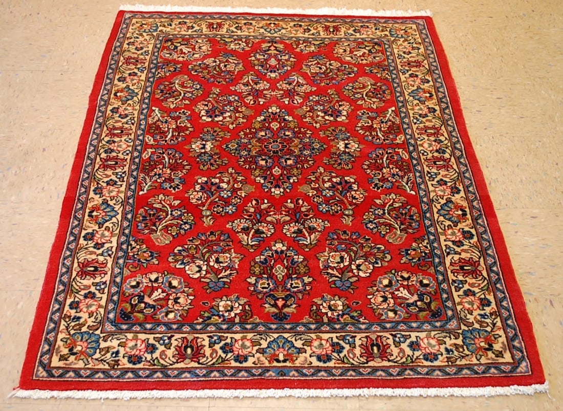 Persian SAROUK RUG 3.7x5 (1 of 9)