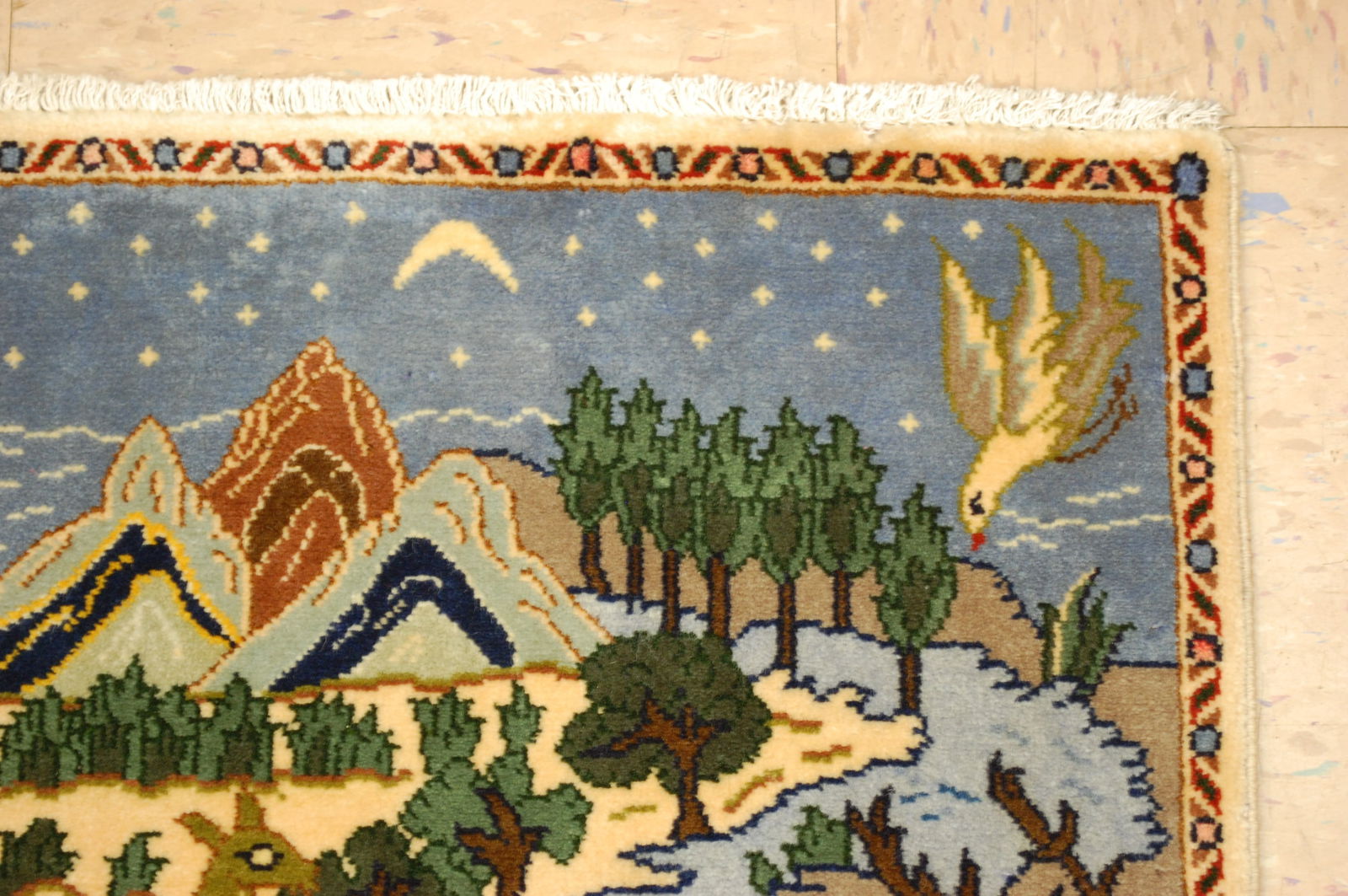 PERSIAN KAESHAN RUG ,1'8"x2'2" - 3