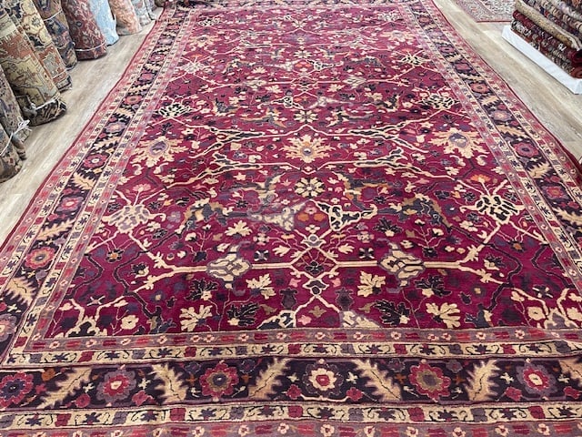 Square size Indo -Persian Serapi Rug-5293 - 5