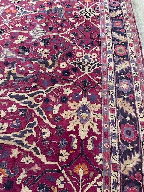 Square size Indo -Persian Serapi Rug-5293 - 6