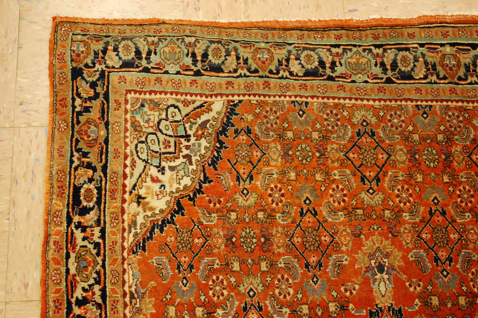Persian BIJAR RUG 3'10" x 5'8" - 4